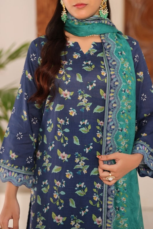 Aizal By Inaya Luxury Lawn Printed Vol-2 3Piece Stitched Collection 2026 AZIN-06