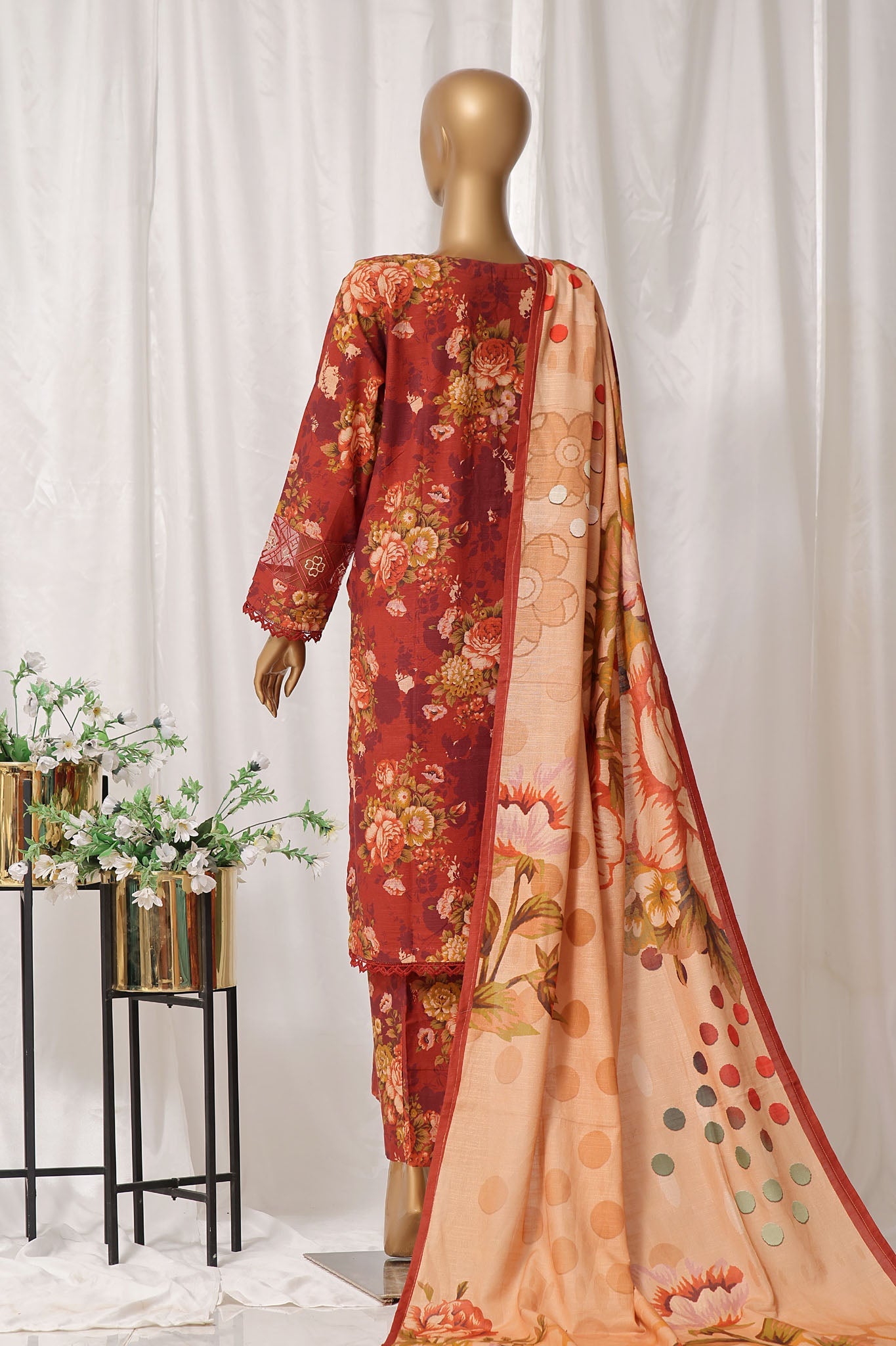 Rania By Sada Bahar Stitched 3 Piece Embroidery Khaddar Vol-01 COLLECTION 2026 D#-01