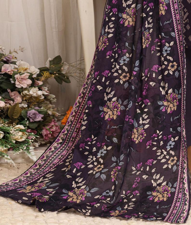 HZ Daily Wear Luxury Lawn Printed Vol-12 3Piece Stitched Collection 2026 D#-02