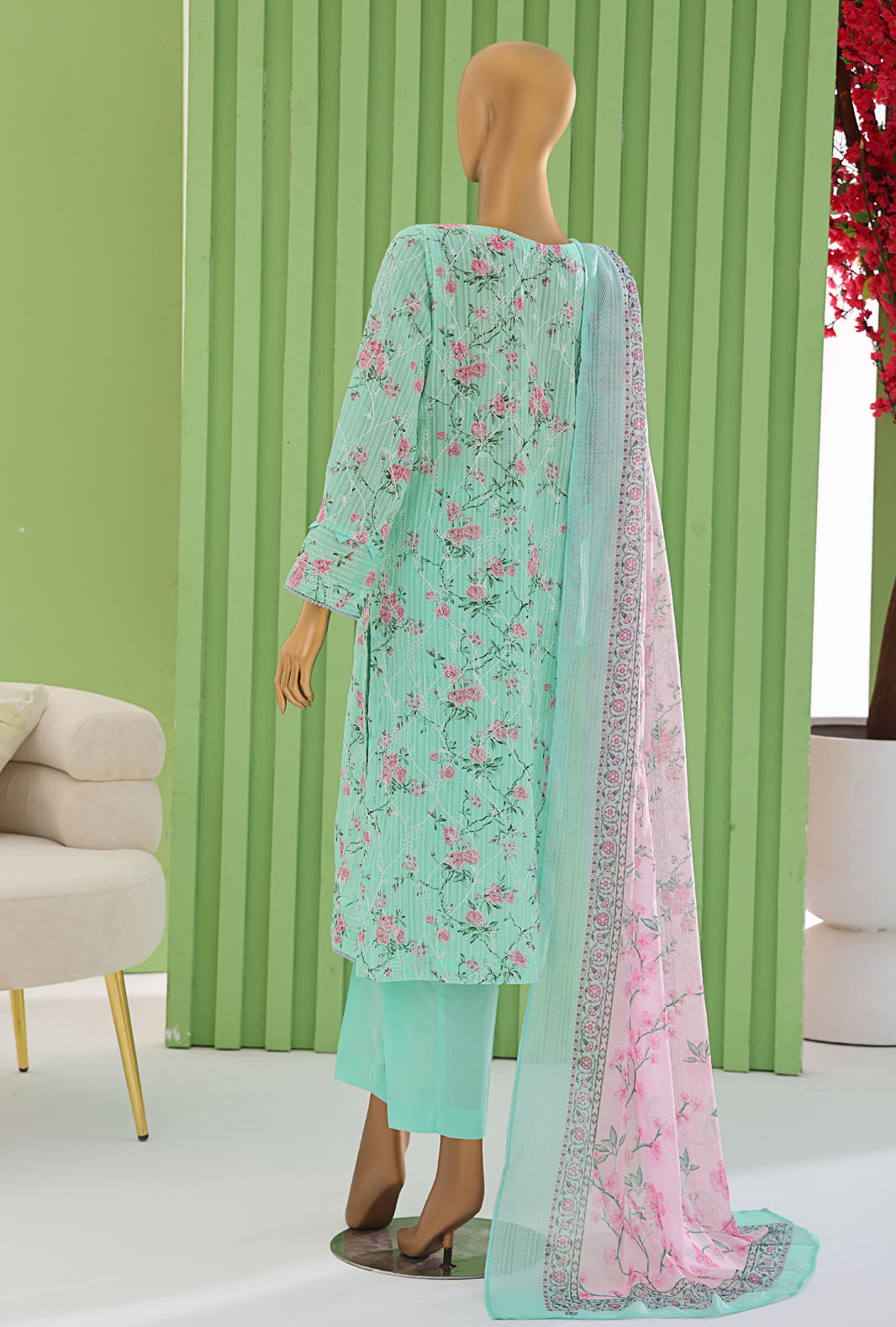 Dhagakari By HZ Textiles Embroidered Cotton Suit Unstitched 3 Piece Collection DEC-104