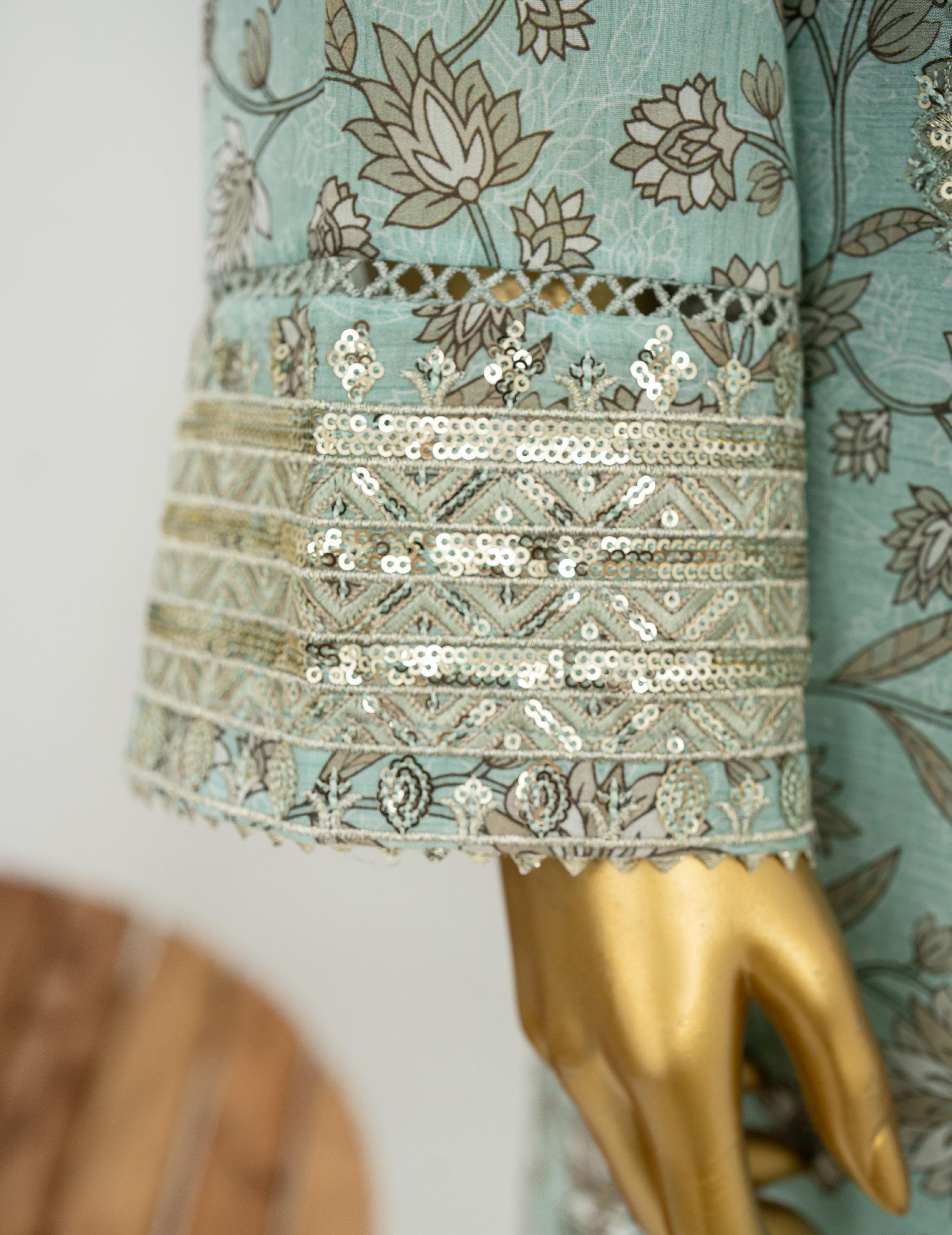 Bin Saeed Luxury Exclusive Embroidery 3 Piece Stitched Lawn Collection 2026 D#07