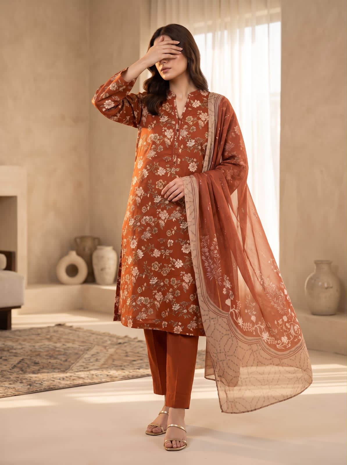 Sadabahar Lawn Printed Vol-15 3Piece Stitched Collection 2026 D#-10