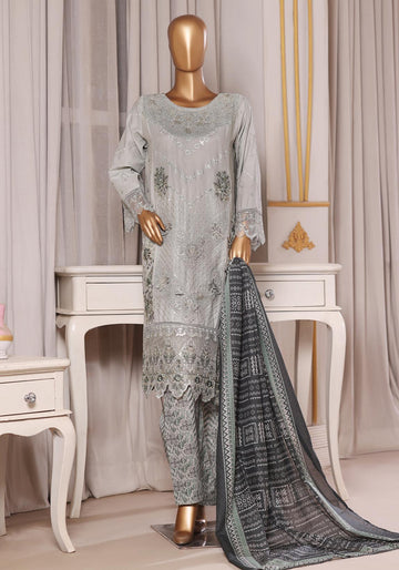 Bin Saeed Luxury Laserkari Lawn With Digital Printed Lawn Dupatta 3Piece Stitched Vol-01 Collection 2026. D#-05