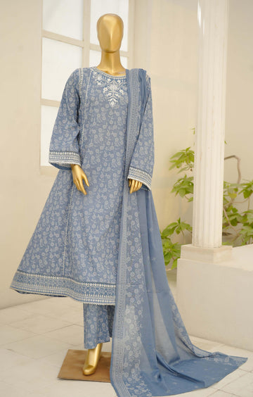 Bin Saeed Luxury Peplum Frock Style Embroidery 3Piece Stitched Vol-01 COLLECTION 2026. D#08