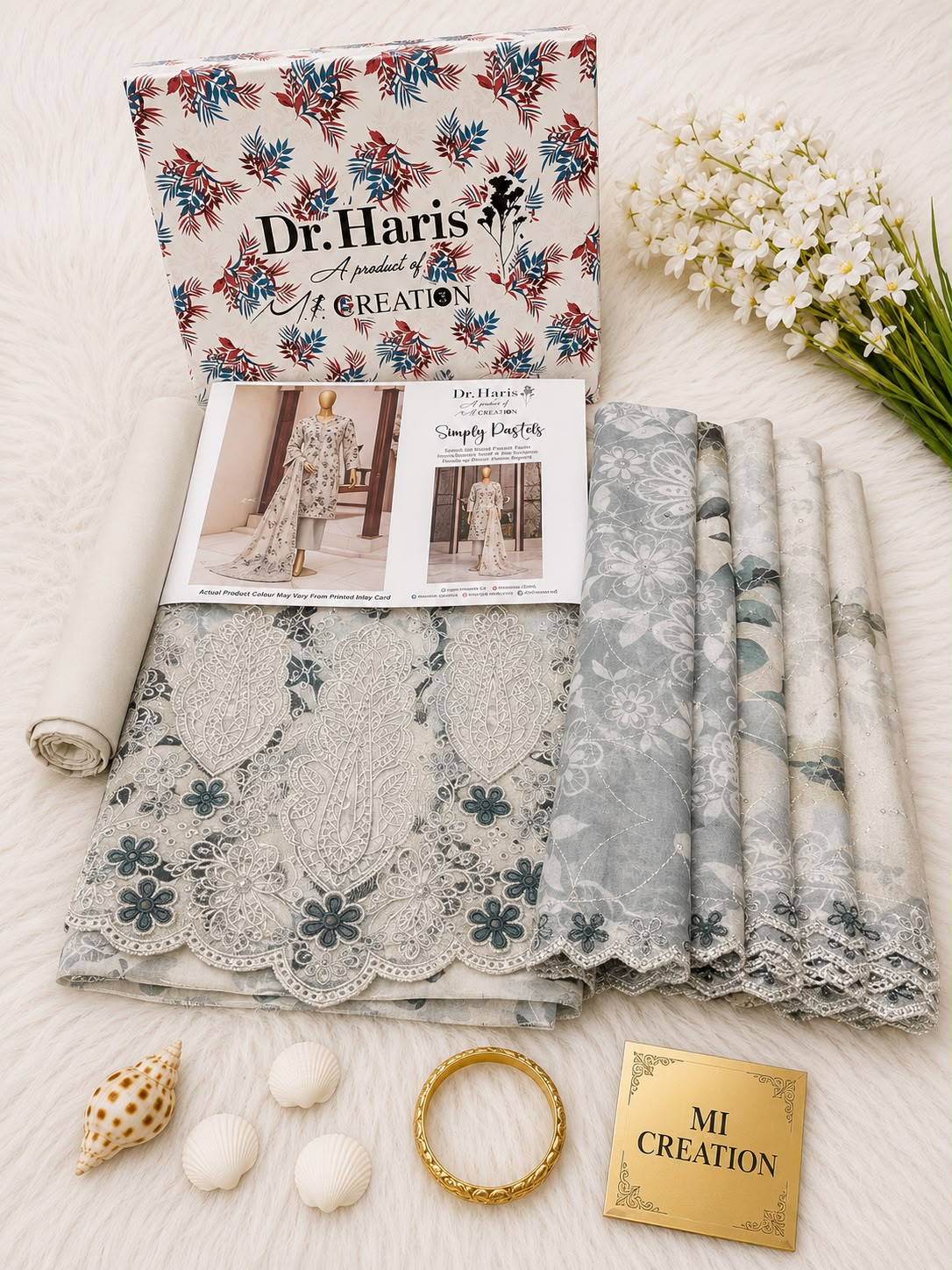 Simply Pastles By Dr Haris Mi Creation 3Piece Unstitched Collection 2026 D#-03