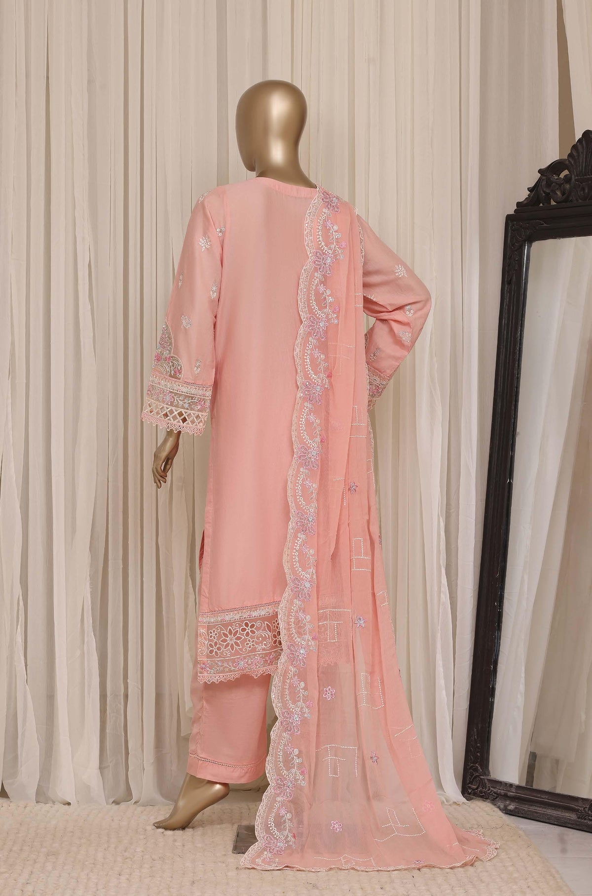 Sadabahar Luxury Slub Lawn Embroidery Stitched Vol-08 Collection 2026. LEL-1003