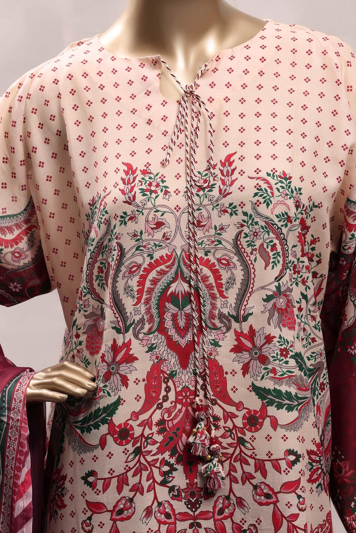 Sadabahar Luxury Chimti Lawn 3Piece Ready To Wear Kaftan Collection KFL-1006