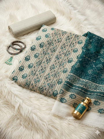 Daily Wear by HZ Textiles Embroidered Lawn Suit Unstitched 3 Piece 2026 DEC - 04