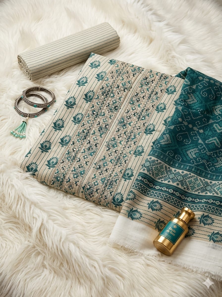 Daily Wear by HZ Textiles Embroidered Lawn Suit Unstitched 3 Piece 2026 DEC - 04
