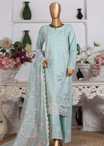 Hz Muse Luxury Heavy Embroidery Festive 3Piece Stitched Collection 2026 D#-07