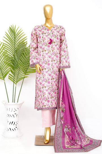BIN SAEED Luxury Lawn Printed 3pcs Stitched Vol-30 3Piece Stitched COLLECTION 2026 D#-101