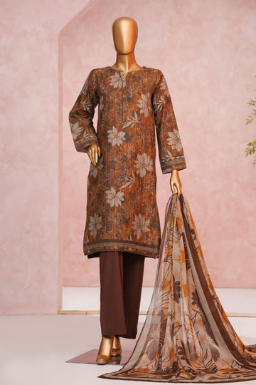 Enchant By HZ Stitched 3 Piece Linnokara Prints Collection'2025-PLK-514