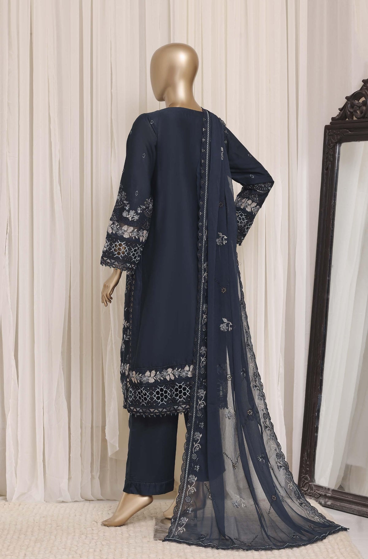 Sadabahar Luxury Slub Lawn Embroidery Stitched Vol-08 Collection 2026. LEL-1011