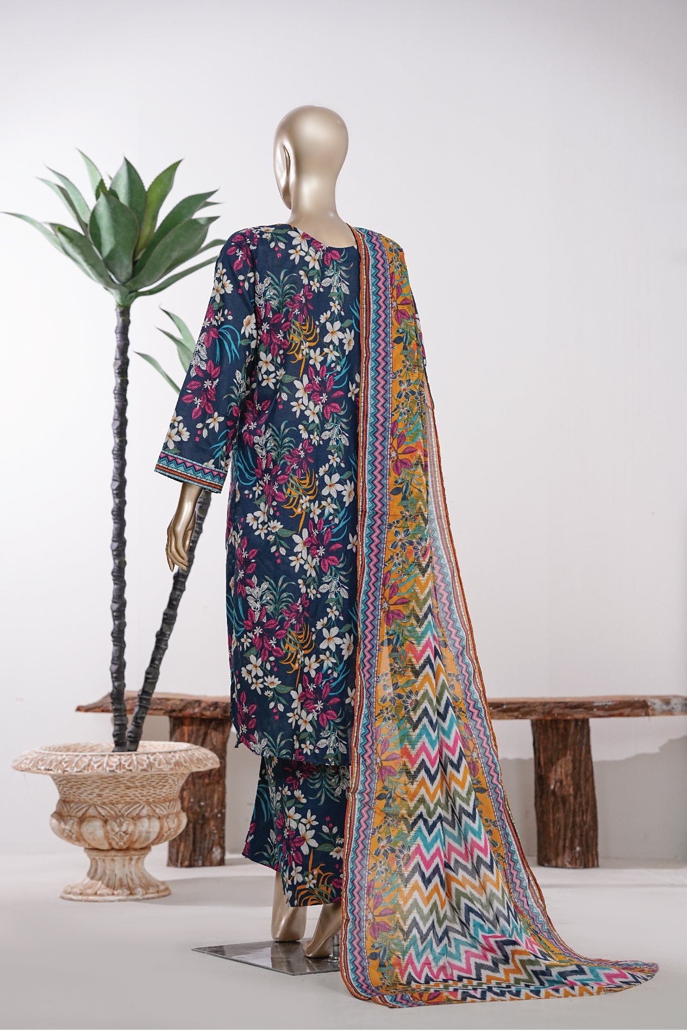 BIN SAEED Luxury Lawn Printed 3pcs Stitched Vol-18 3Piece Stitched COLLECTION 2026 D-#35