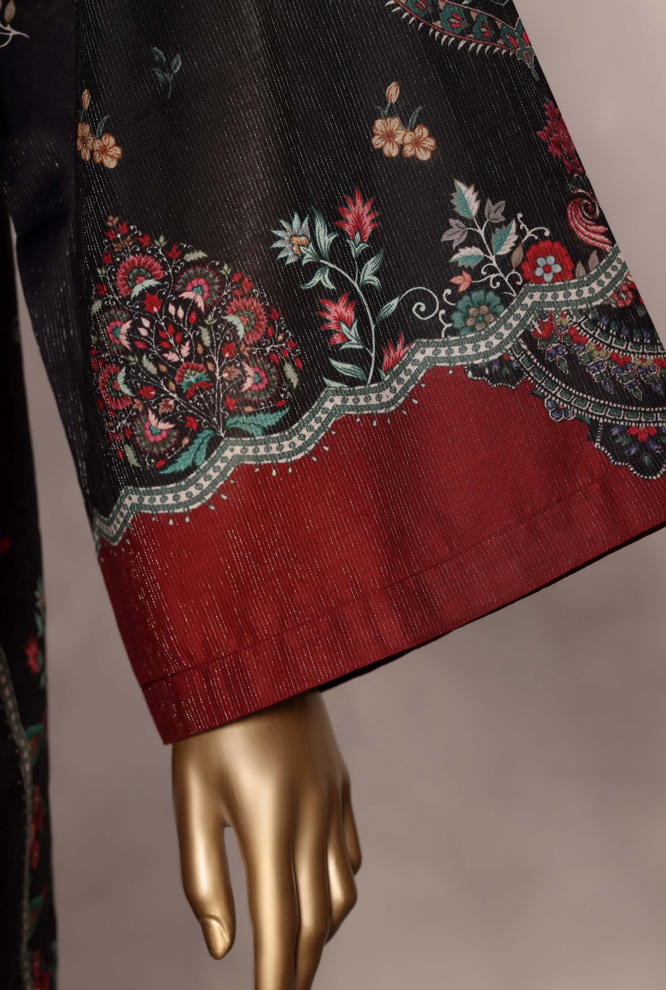 Sadabahar Luxury Chimti Lawn 3Piece Ready To Wear Kaftan Collection KFL-1004