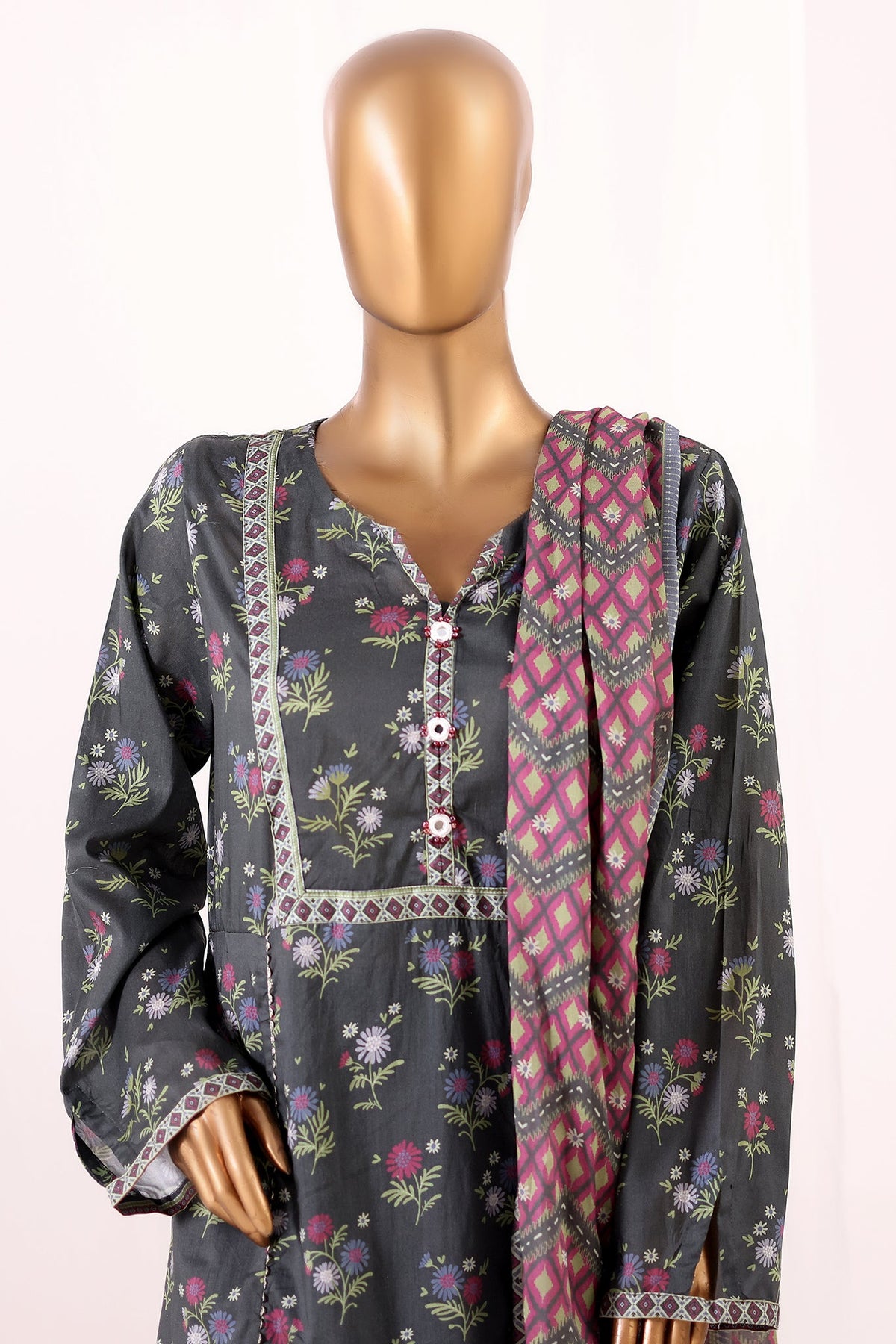 BIN SAEED Luxury Lawn Frock  Printed 3pcs Stitched Vol-01 3Piece Stitched COLLECTION 2026 D-#14