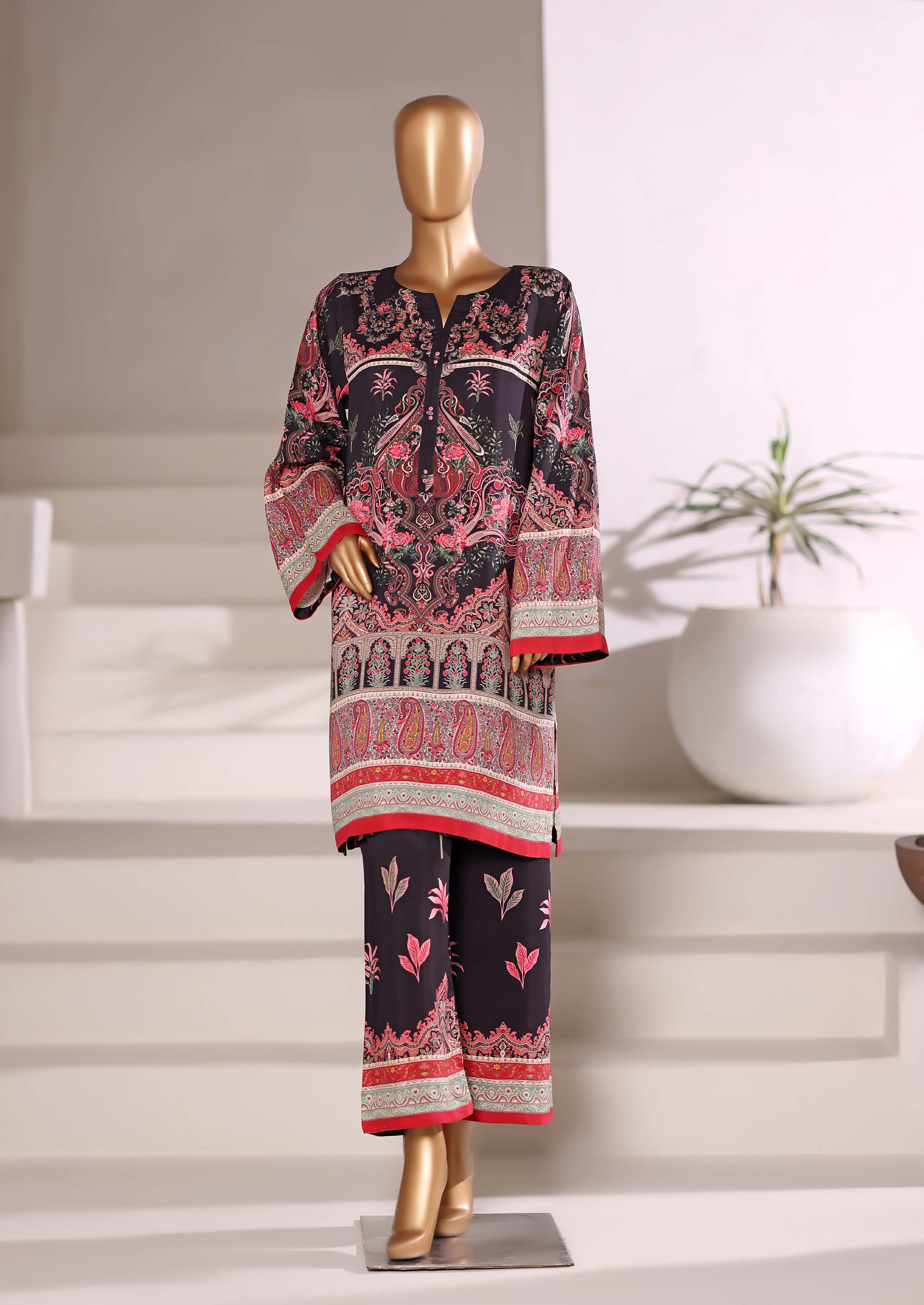 SADABAHAR LUXURY VISCOUS 2PIECE DIGITAL PRINTED STITCHED COLLECTION 2025 VOL-01 . SDVS- 2112