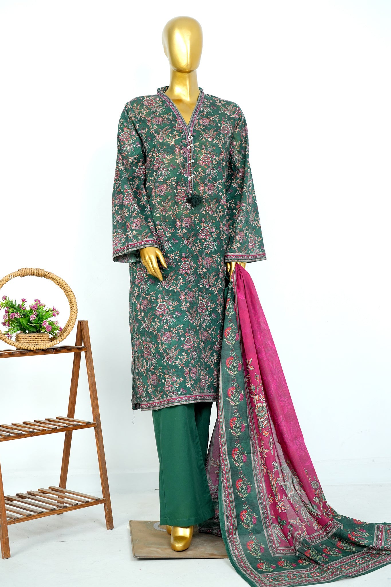 BIN SAEED Luxury Lawn Printed 3pcs Stitched Vol-30 3Piece Stitched COLLECTION 2026 D#-131