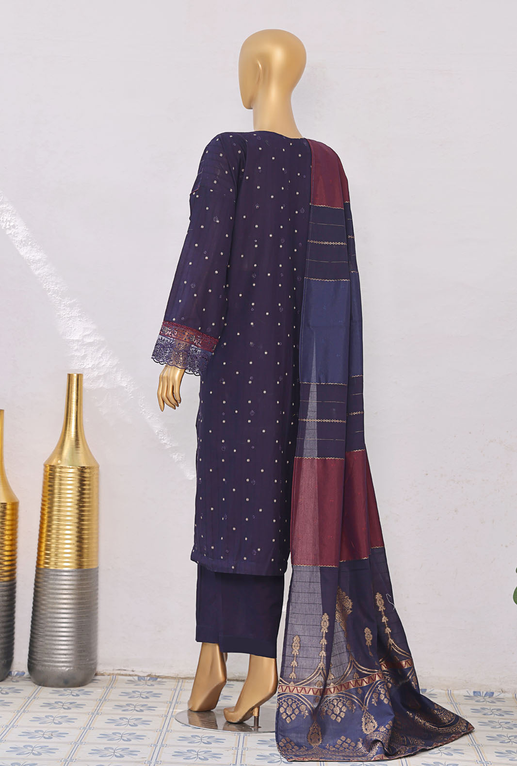 Turkish Jacquard By HZ Textiles Embroidered Jacquard Suit Unstitched 3 Piece 2025 TJE- 1091