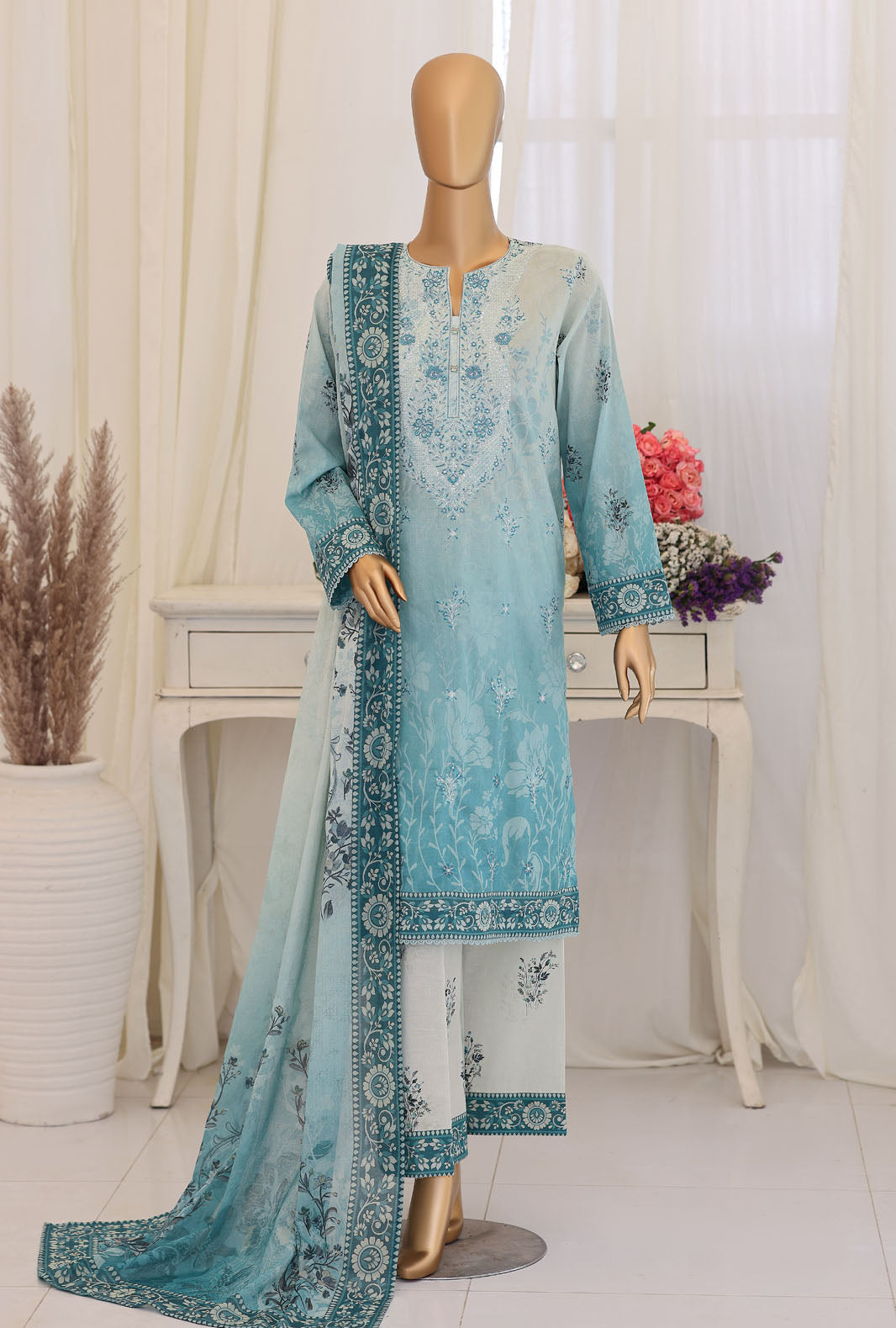 Virsa by HZ Textiles Embroidered Lawn Unstitched 3Piece Collection 2026 D#-02