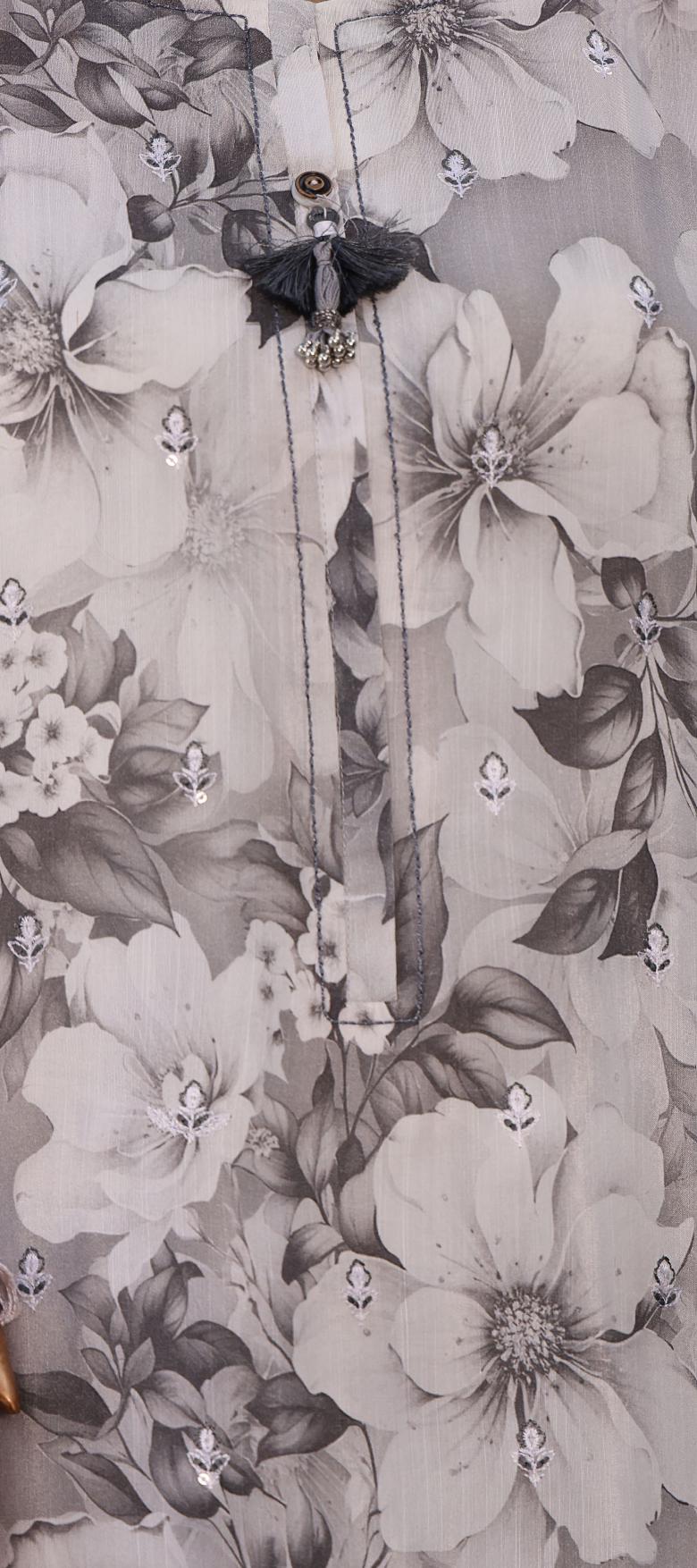 HZ Luxury Majestic Raw Silk Embroidery 3Piece Stitched COLLECTION 2025 D-06