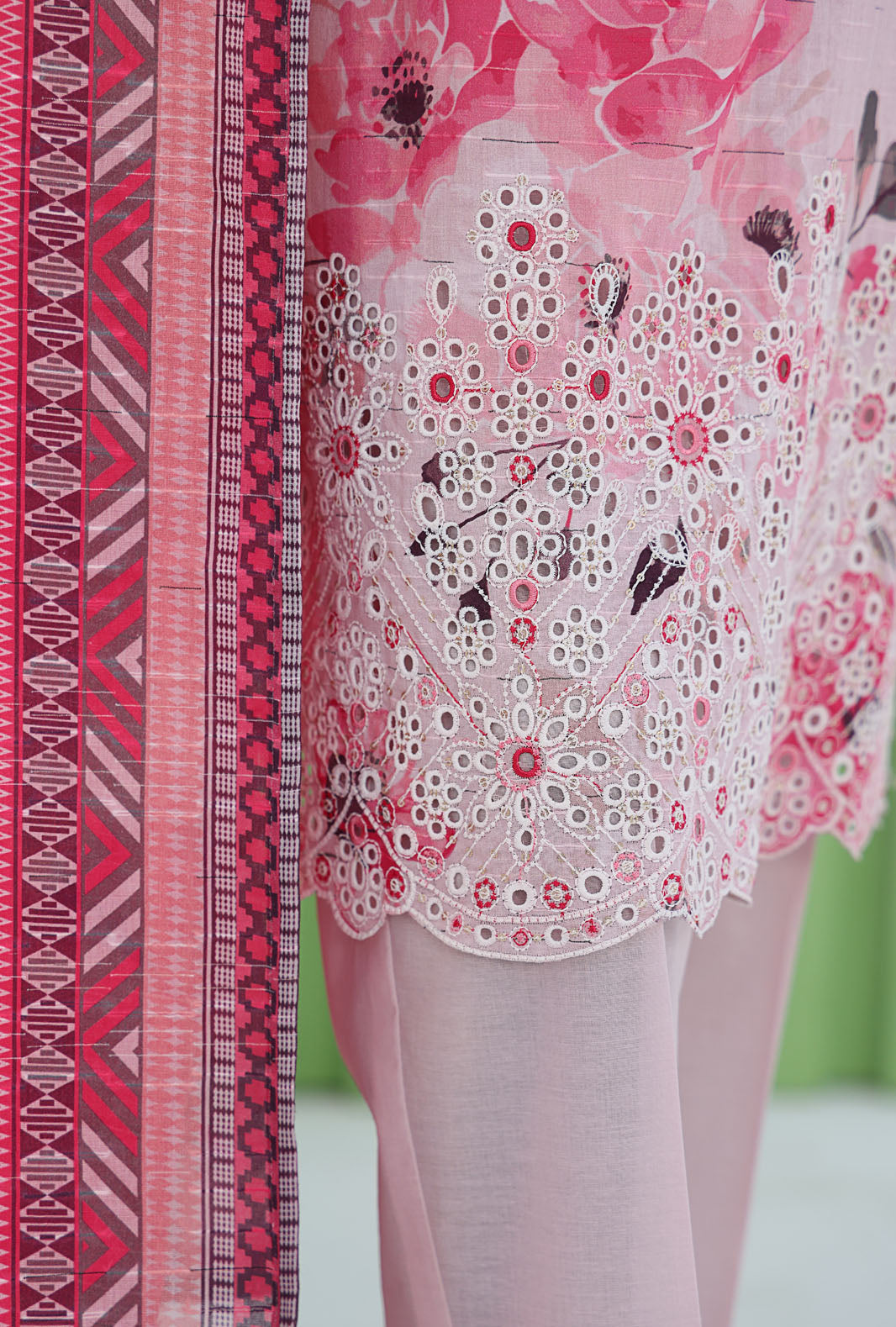 Vital By HZ Textiles Embroidered Cotton Doriya Suit Unstitched 3 Piece Collection 2025 VEC - 1264