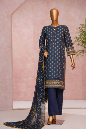 Enchant By HZ Stitched 3 Piece Linnokara Prints Collection'2025-PLK-511