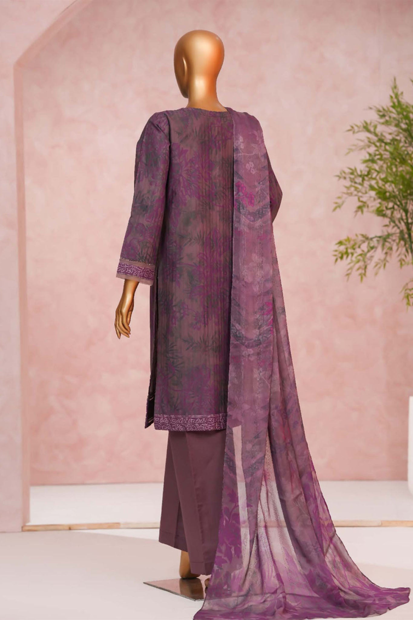 Enchant By HZ Stitched 3 Piece Linnokara Prints Collection'2025-PLK-519