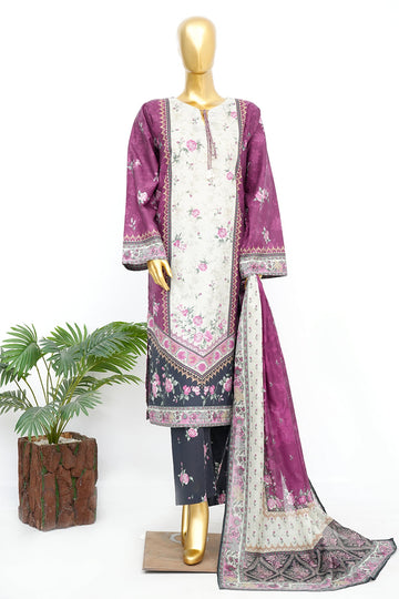 BIN SAEED Luxury Lawn Printed 3pcs Stitched Vol-30 3Piece Stitched COLLECTION 2026 D#-107