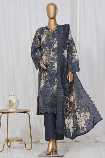 SADABAHAR RTW FUSION LASER CHICKENKARI EMBROIDERED KHADDAR 3PIECE COLLECTION 2026 SFKE -11