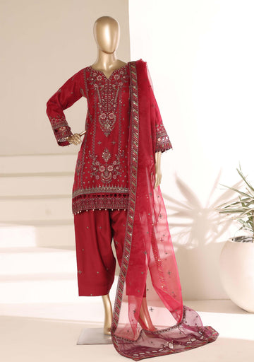 SADABAHAR LUXURY FORMAL FESTIVE °MAHPARA° ORGANZA EMBROIDERED 3PIECE STITCHED Vol-03 COLLECTION 2026 D#-02