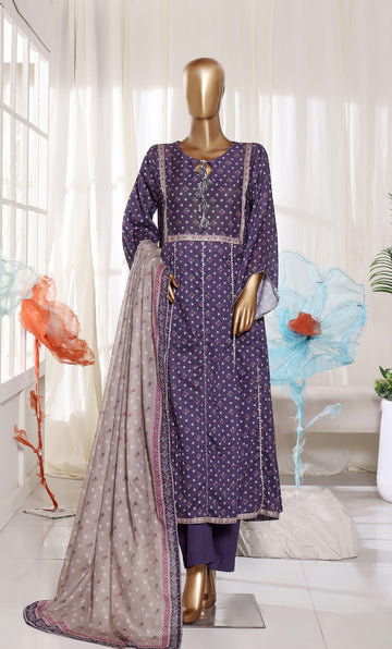 BIN SAEED Luxury Lawn Frock  Printed 3pcs Stitched Vol-01 3Piece Stitched COLLECTION 2026 D-#03