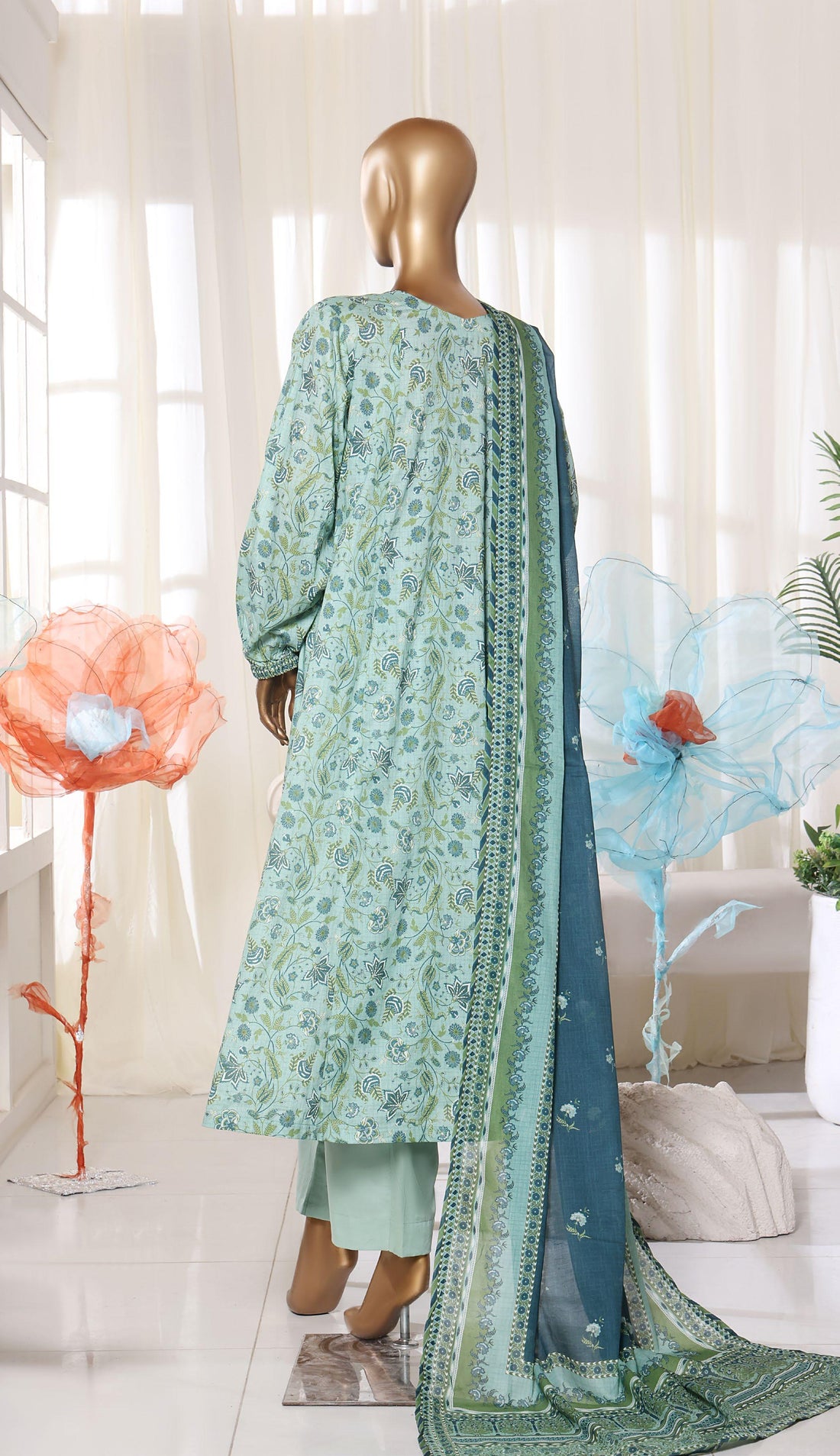 BIN SAEED Luxury Lawn Frock  Printed 3pcs Stitched Vol-01 3Piece Stitched COLLECTION 2026 D-#01