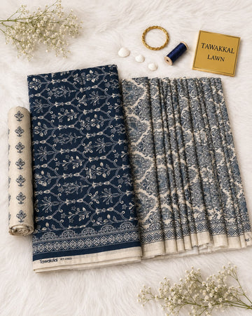 Tawakkal Luxury Lawn  Digital Printed 3Piece Unstitched_ COLLECTION 2026 D#-25