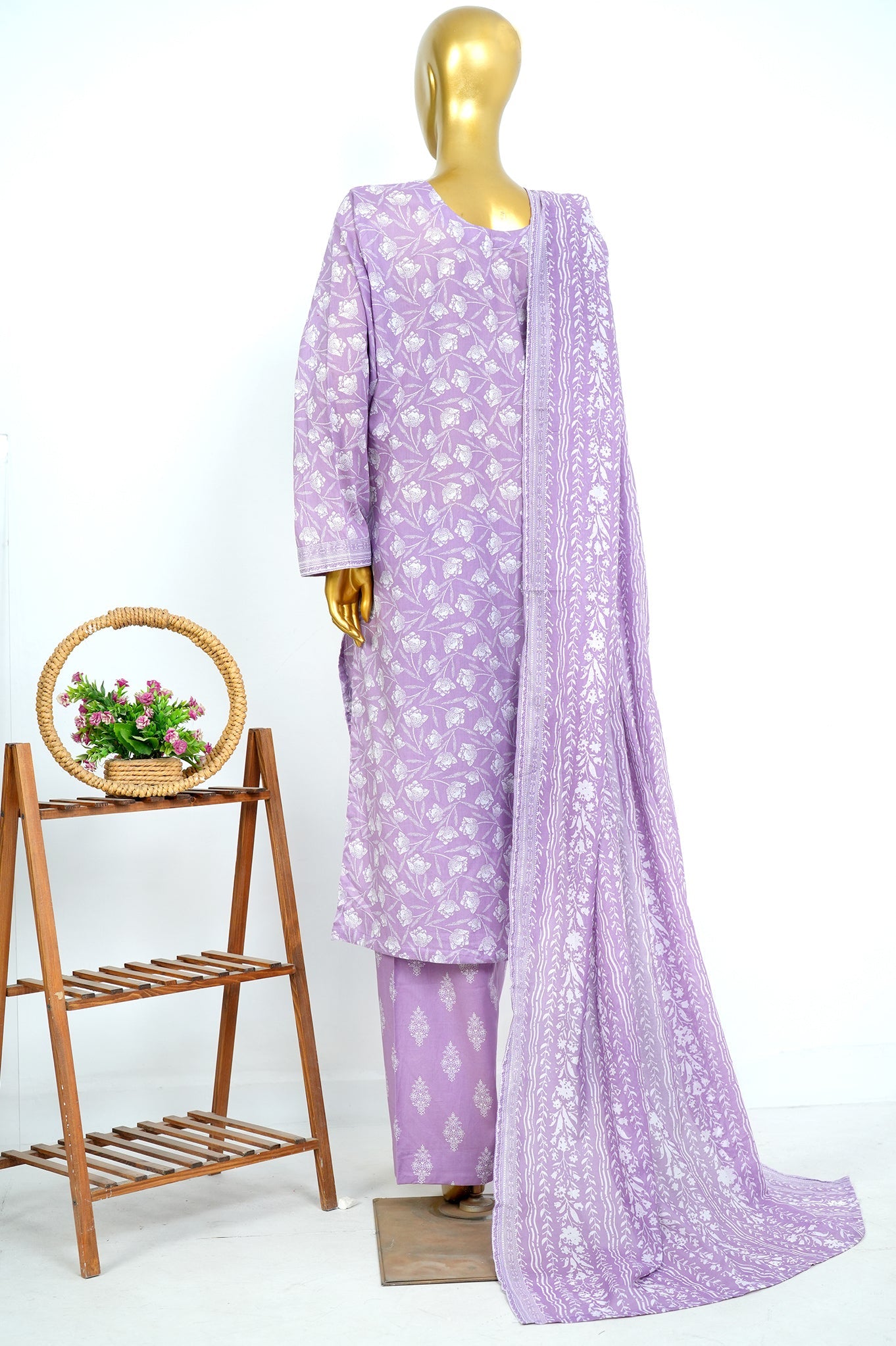 BIN SAEED Luxury Lawn Printed 3pcs Stitched Vol-30 3Piece Stitched COLLECTION 2026 D#-132