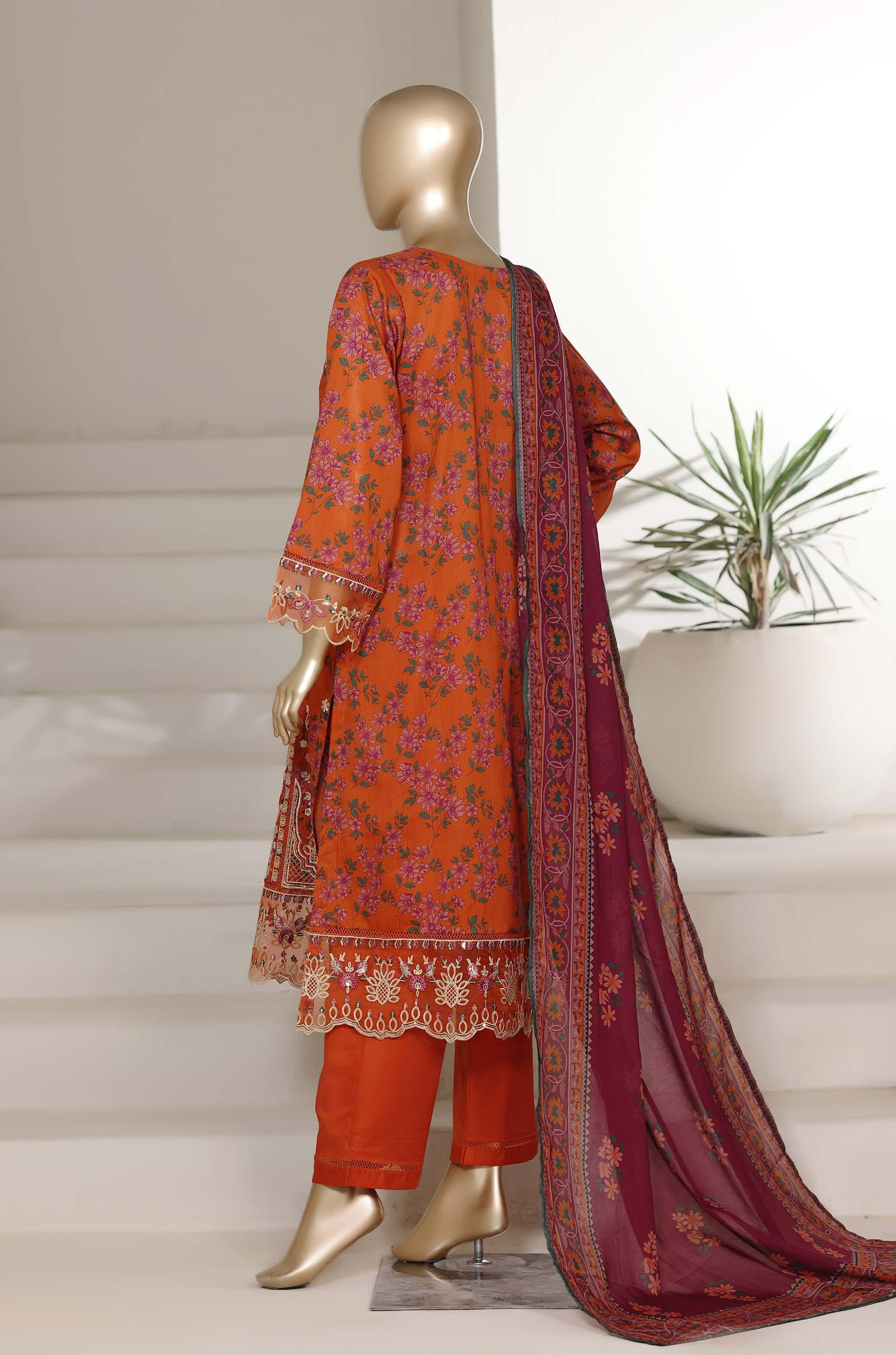 Sadabahar Luxury Signature  Lawn Embroidery 3Piece Stitched Vol-03 COLLECTION 2026. D-02