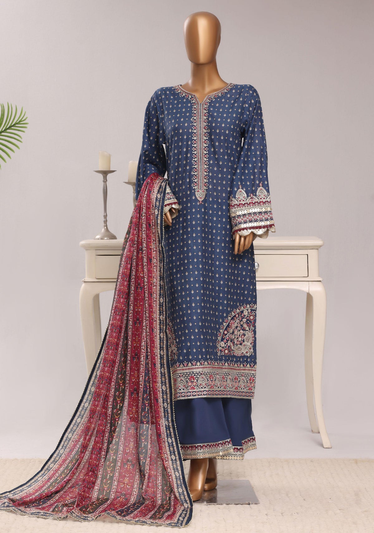 Sadabahar Luxury Regal Lawn With Digital Printed Lawn Dupatta 3Piece Stitched Festive Edition Collection 2026. D#-04