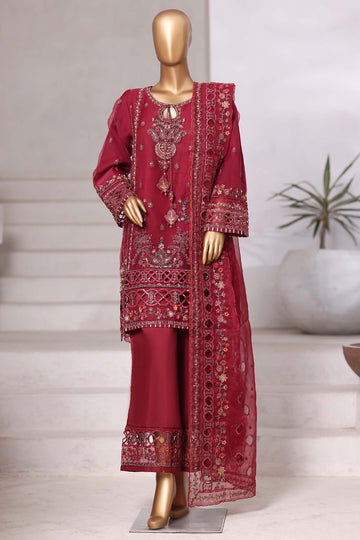 SADABAHAR LUXURY FORMAL FESTIVE °MAHPARA° ORGANZA EMBROIDERED 3PIECE STITCHED Vol-03 COLLECTION 2026 D#-06
