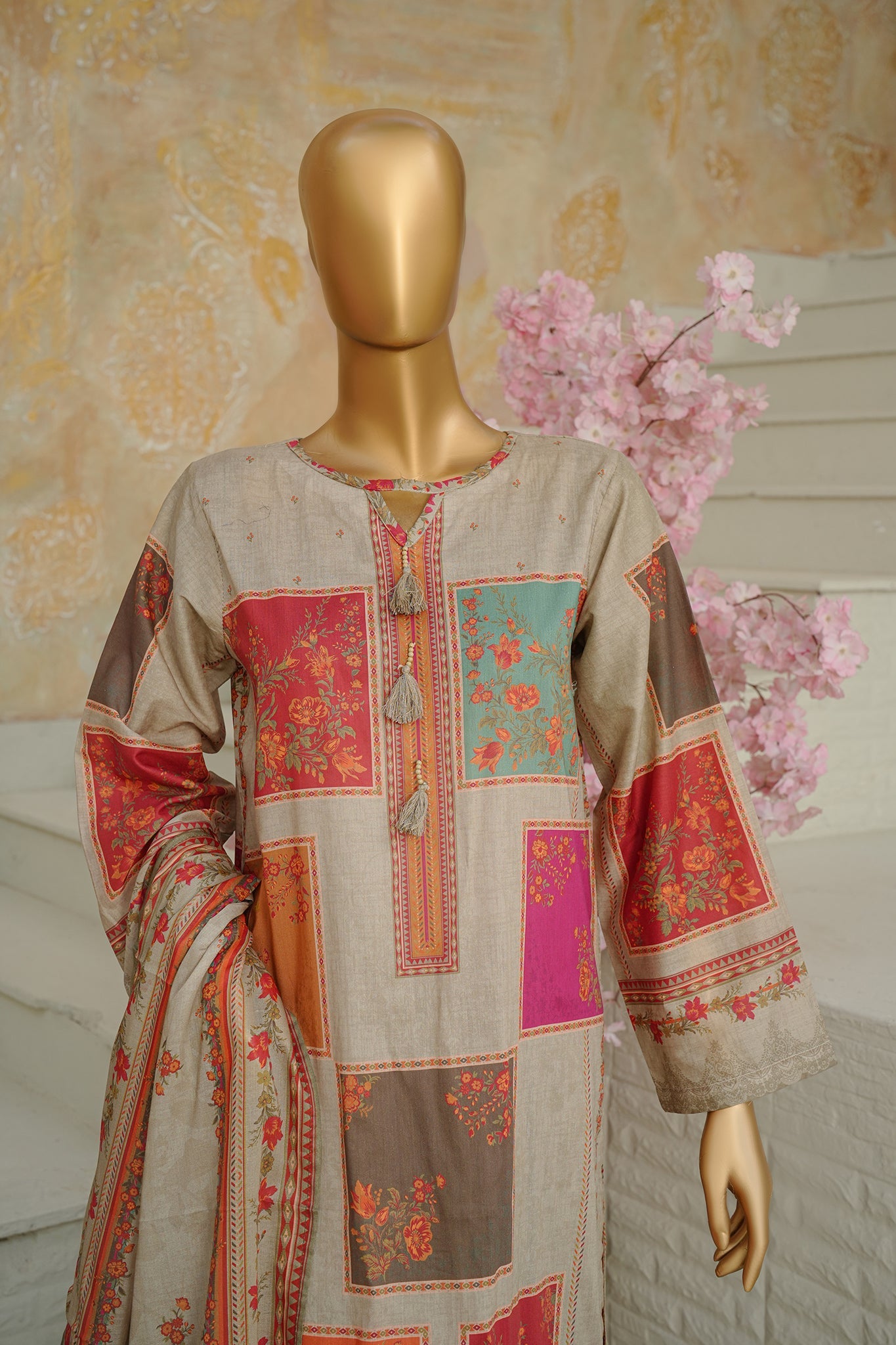 BIN SAEED Luxury Lawn Printed 3pcs Stitched Vol-18 3Piece Stitched COLLECTION 2026 D-#55