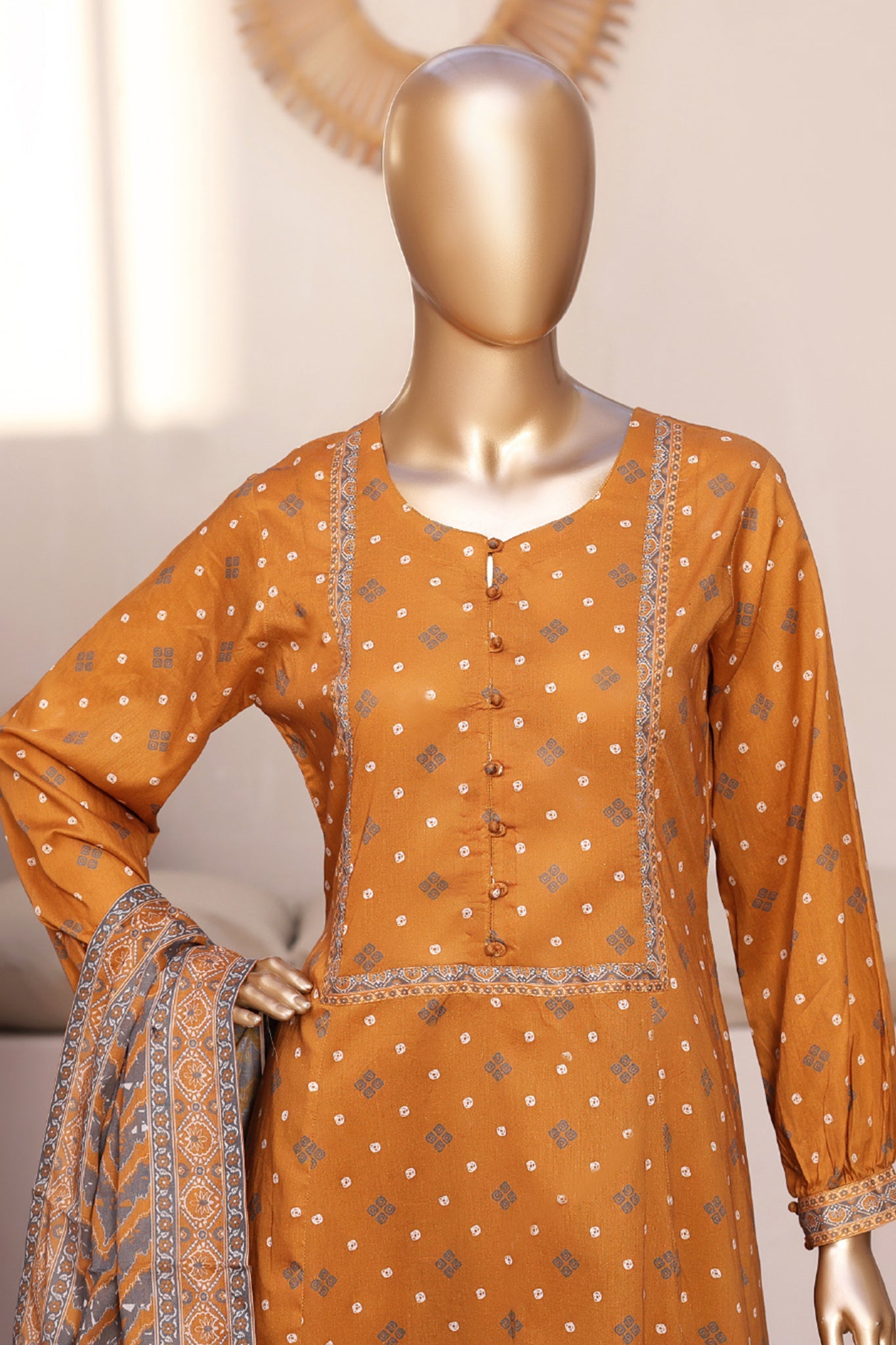 BIN SAEED Luxury Lawn Frock  Printed 3pcs Stitched Vol-01 3Piece Stitched COLLECTION 2026 D-#05