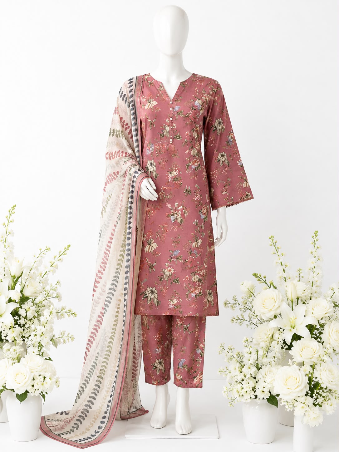 Sadabahar Lawn Printed Vol-15 3Piece Stitched Collection 2026 D#-01
