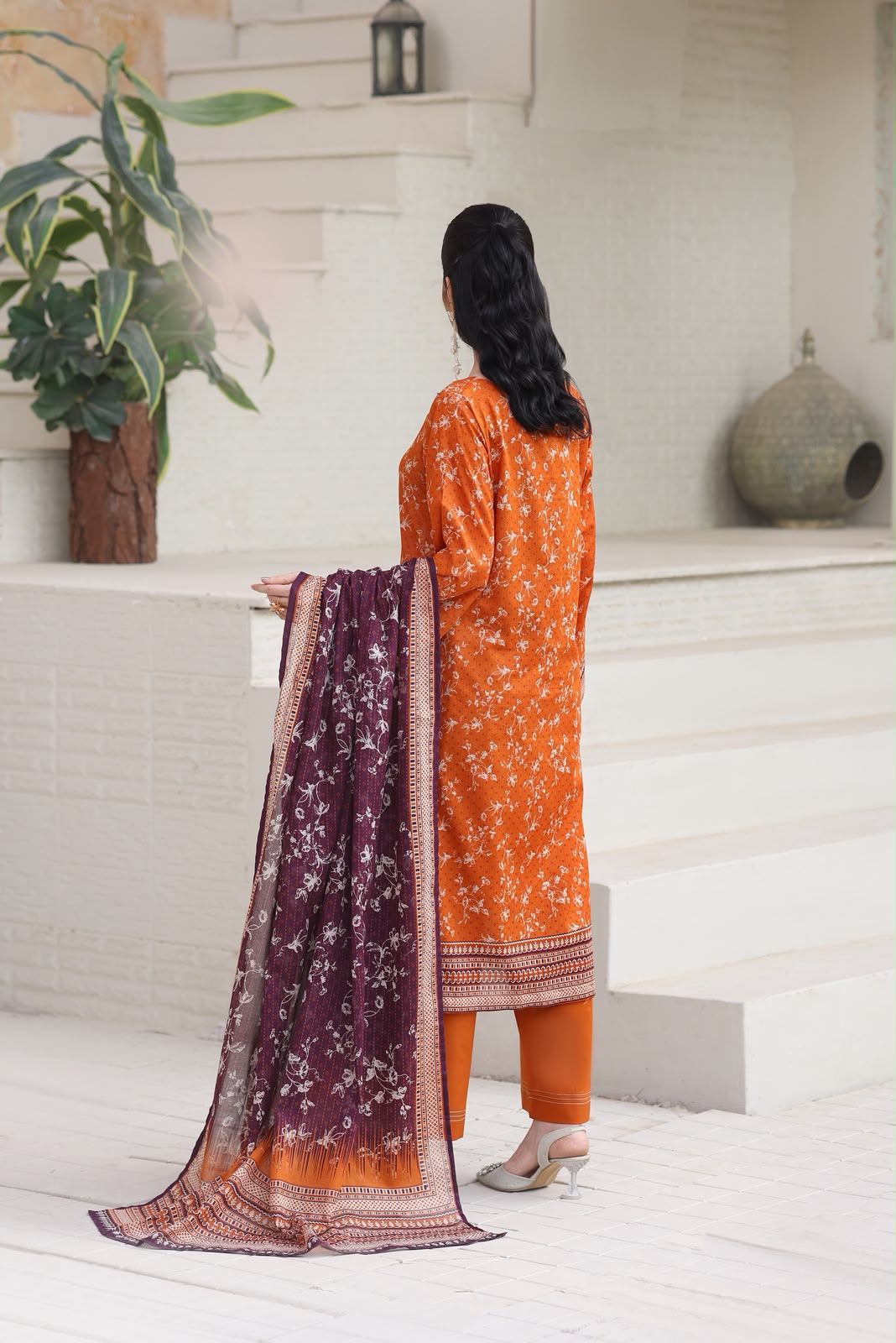 Aizal Luxury Lawn Printed Vol-1 3Piece Stitched Collection 2026 D#-10