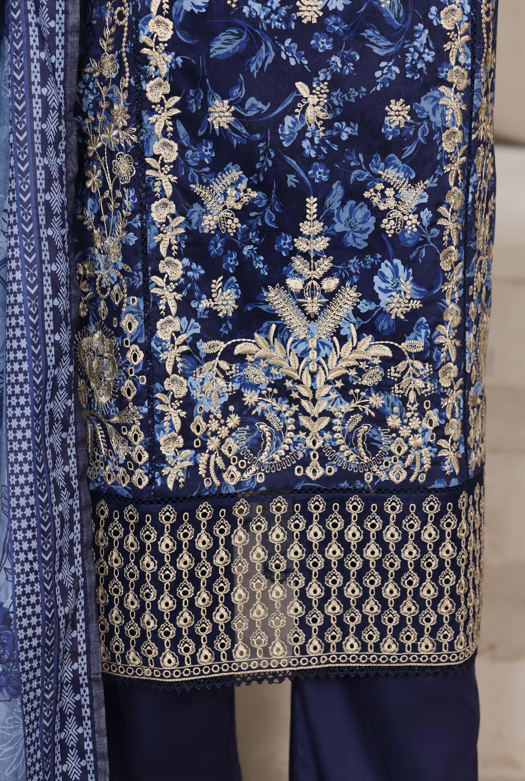 Sadabahar Luxury Signature  Lawn Embroidery 3Piece Stitched Vol-03 COLLECTION 2026. D-03