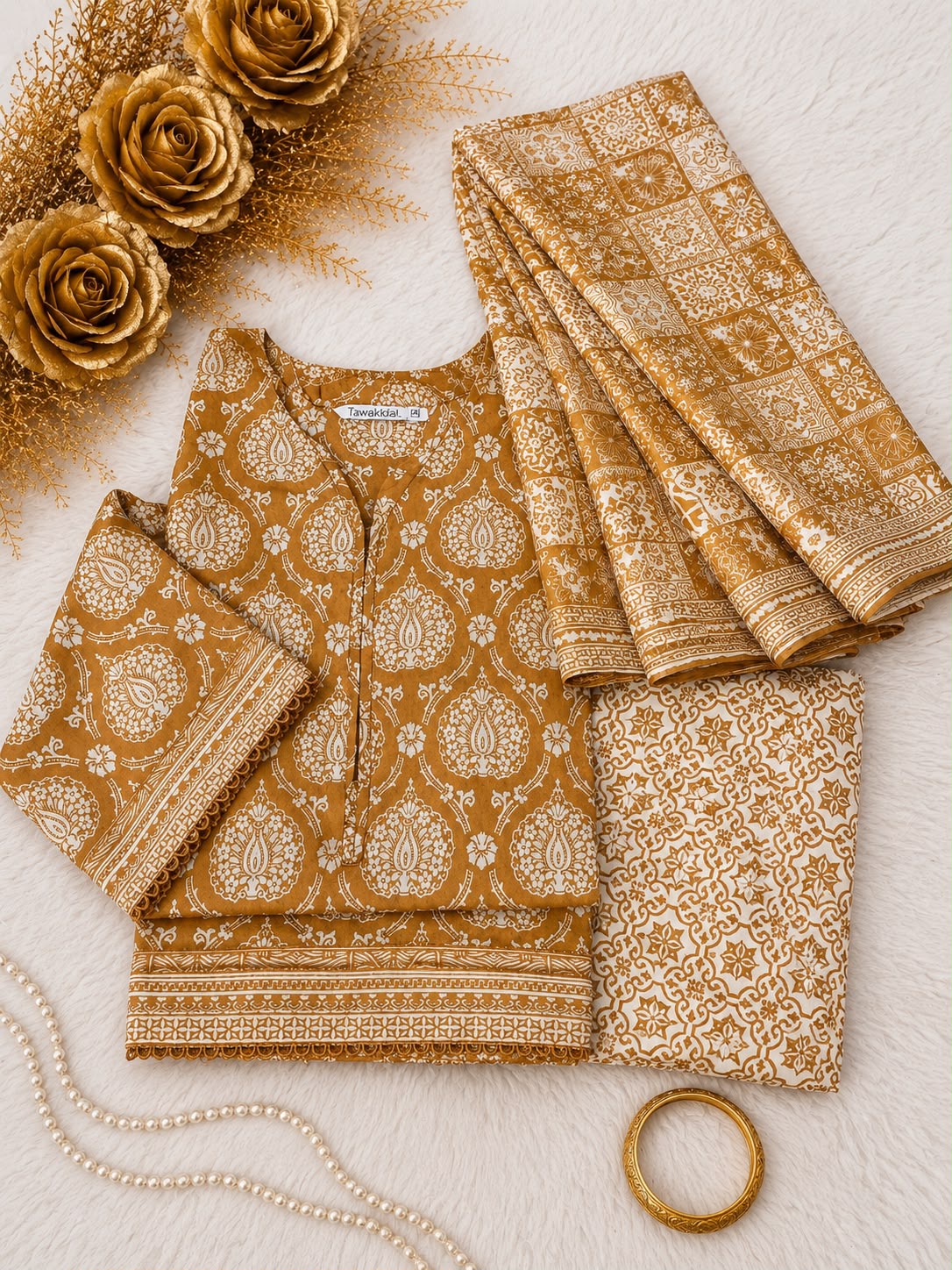 Tawakkal Luxury Lawn Printed 3pcs Stitched Vol-01 3Piece Stitched COLLECTION 2026 D#-01