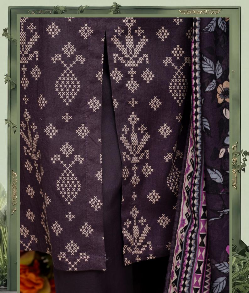 HZ Daily Wear Luxury Lawn Printed Vol-12 3Piece Stitched Collection 2026 D#-02