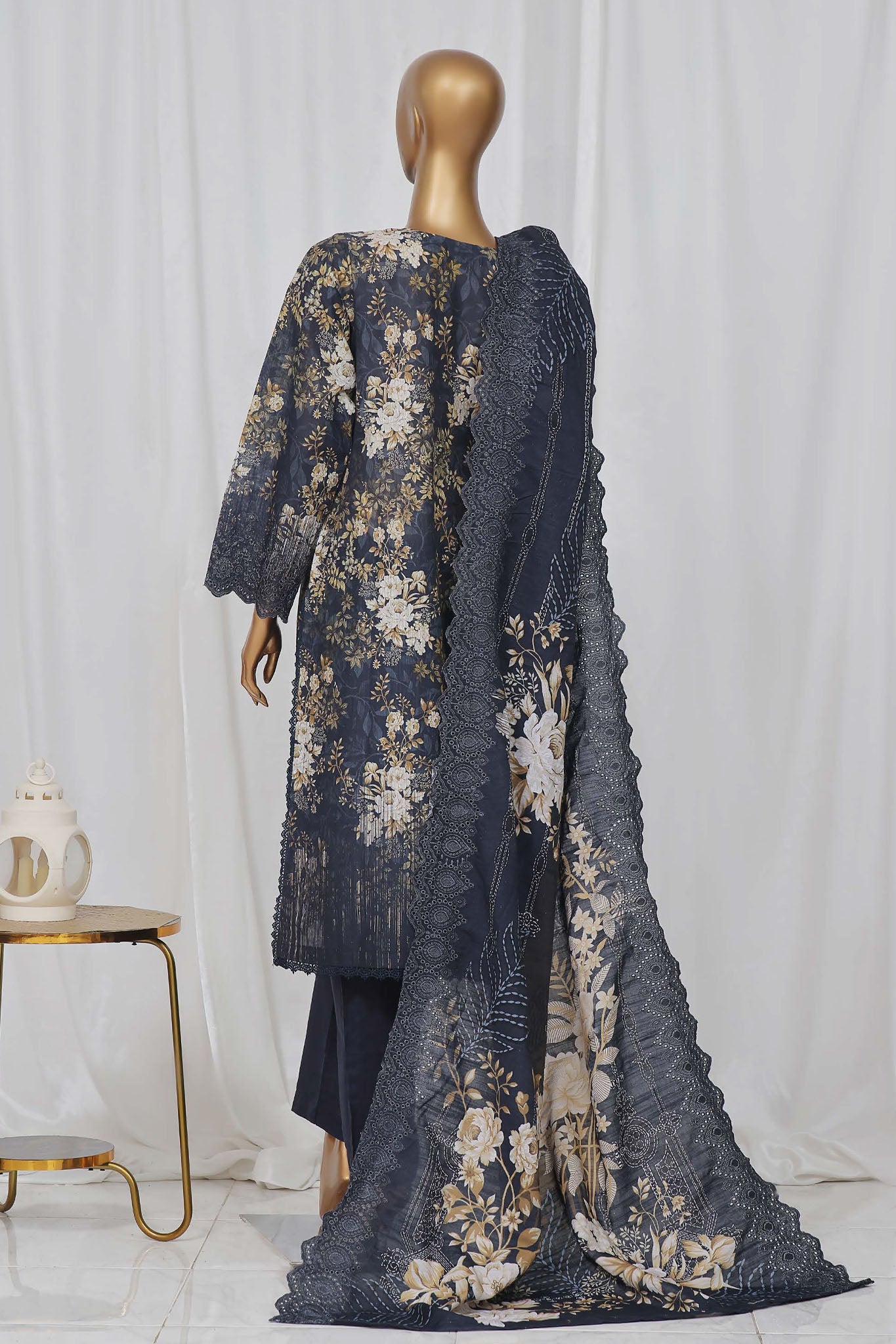 SADABAHAR RTW FUSION LASER CHICKENKARI EMBROIDERED KHADDAR 3PIECE COLLECTION 2026 SFKE -11