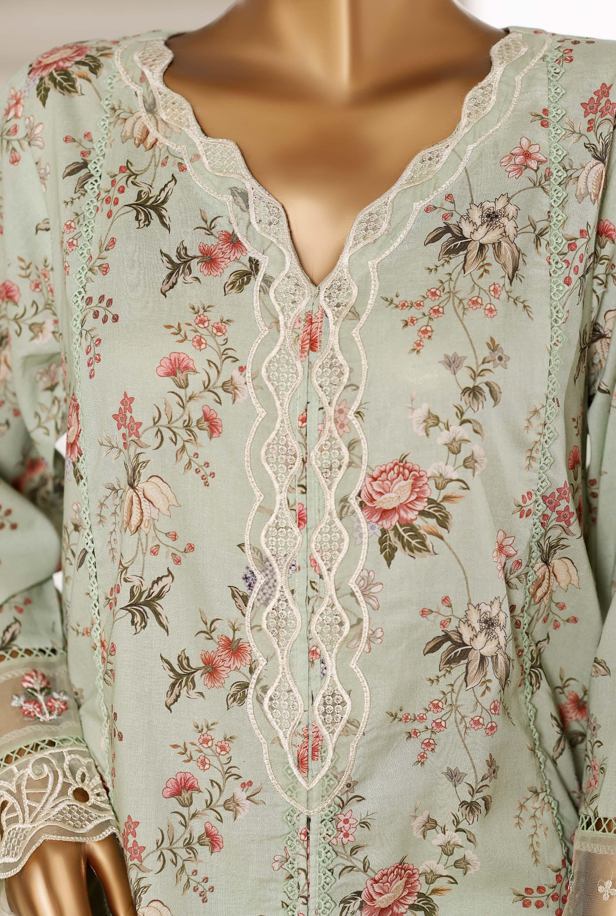 Sadabahar Luxury Long Length Festive Lawn Embroidery 3Piece Stitched COLLECTION 2026. D-05