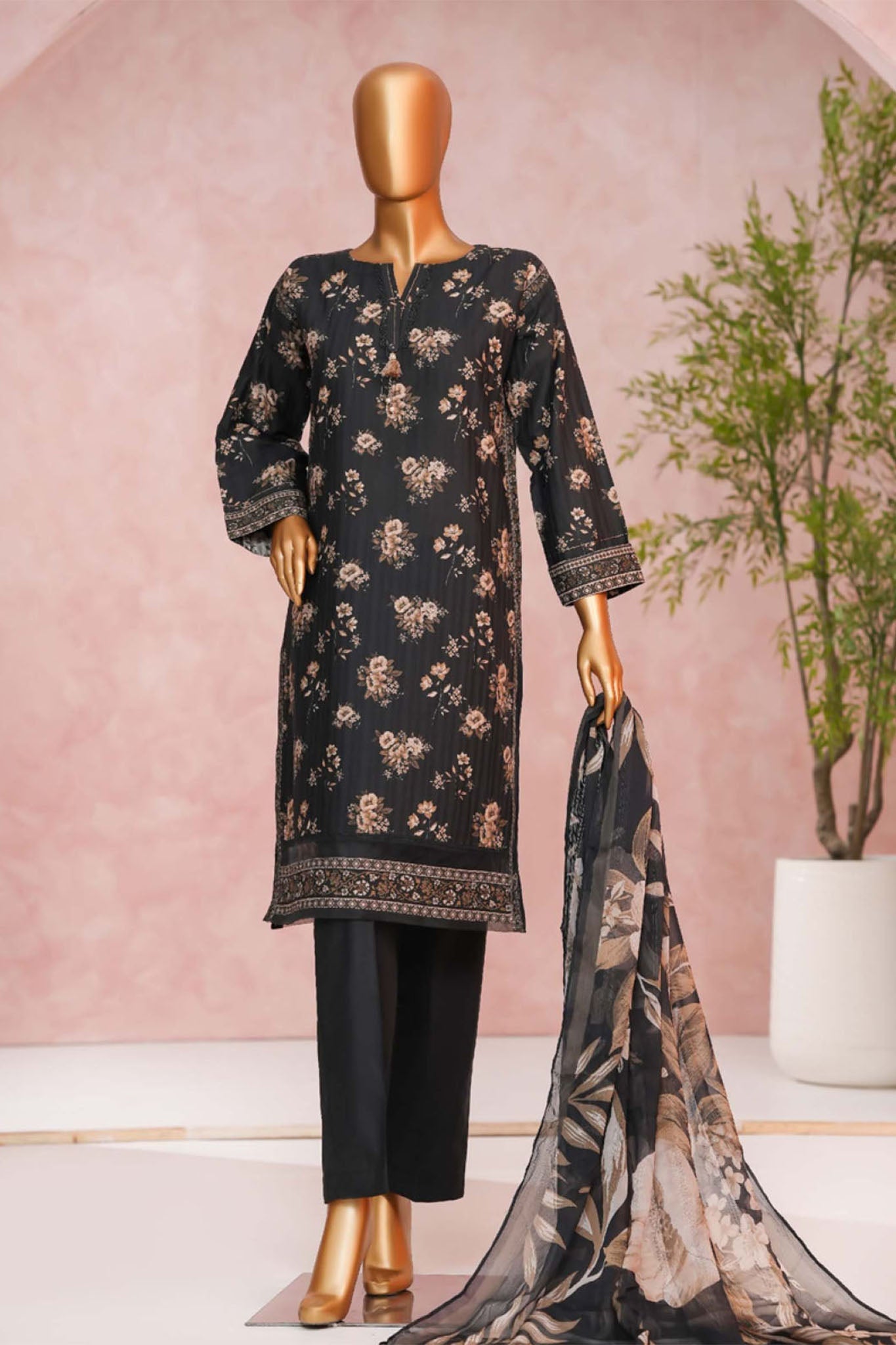 Enchant By HZ Stitched 3 Piece Linnokara Prints Collection'2025-PLK-512