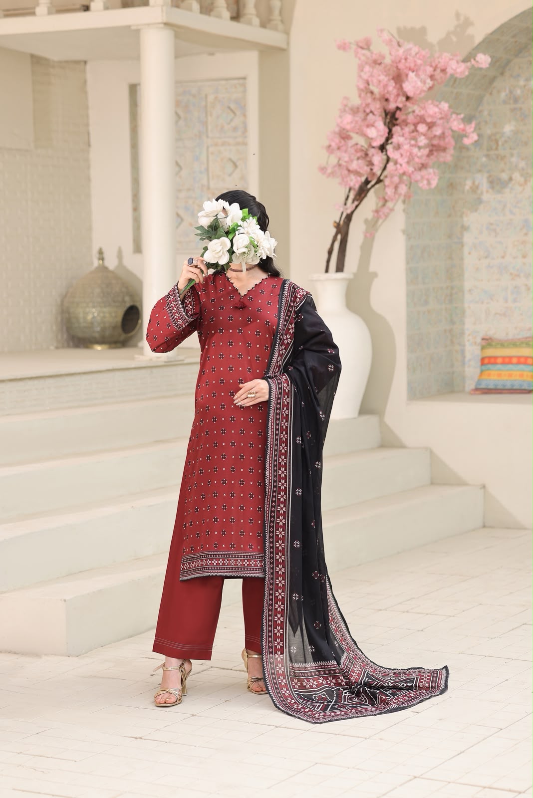 Aizal Luxury Lawn Printed Vol-1 3Piece Stitched Collection 2026 D#-07