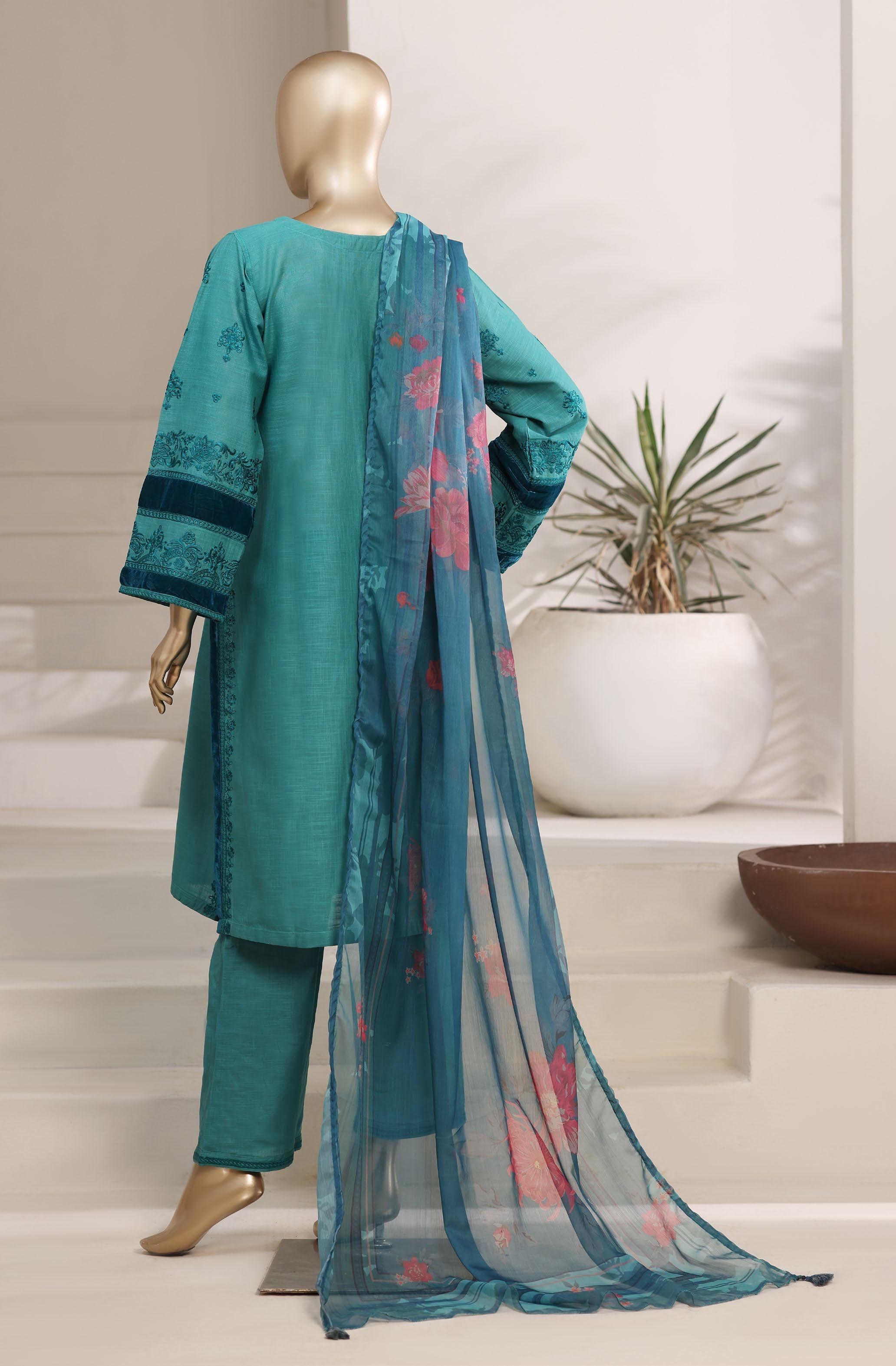 Sadabahar Festive Luxury Lawn Cotton Embroidery 3Piece Stitched COLLECTION 2026. D-05